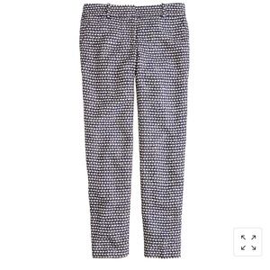 J.Crew Navy Metallic Capri Pant